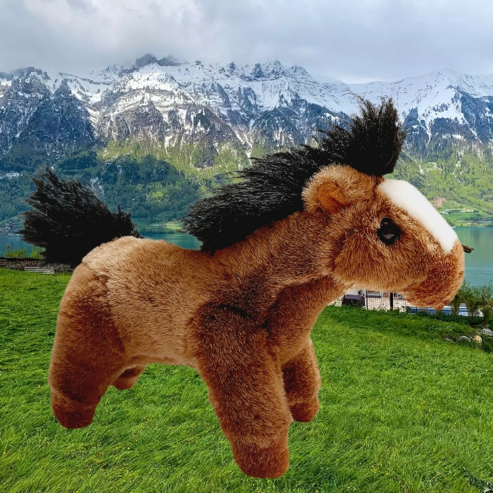 🍒 Pony Horse 1995 Vintage K & M International Stuffed Animal Soft Kids Toy